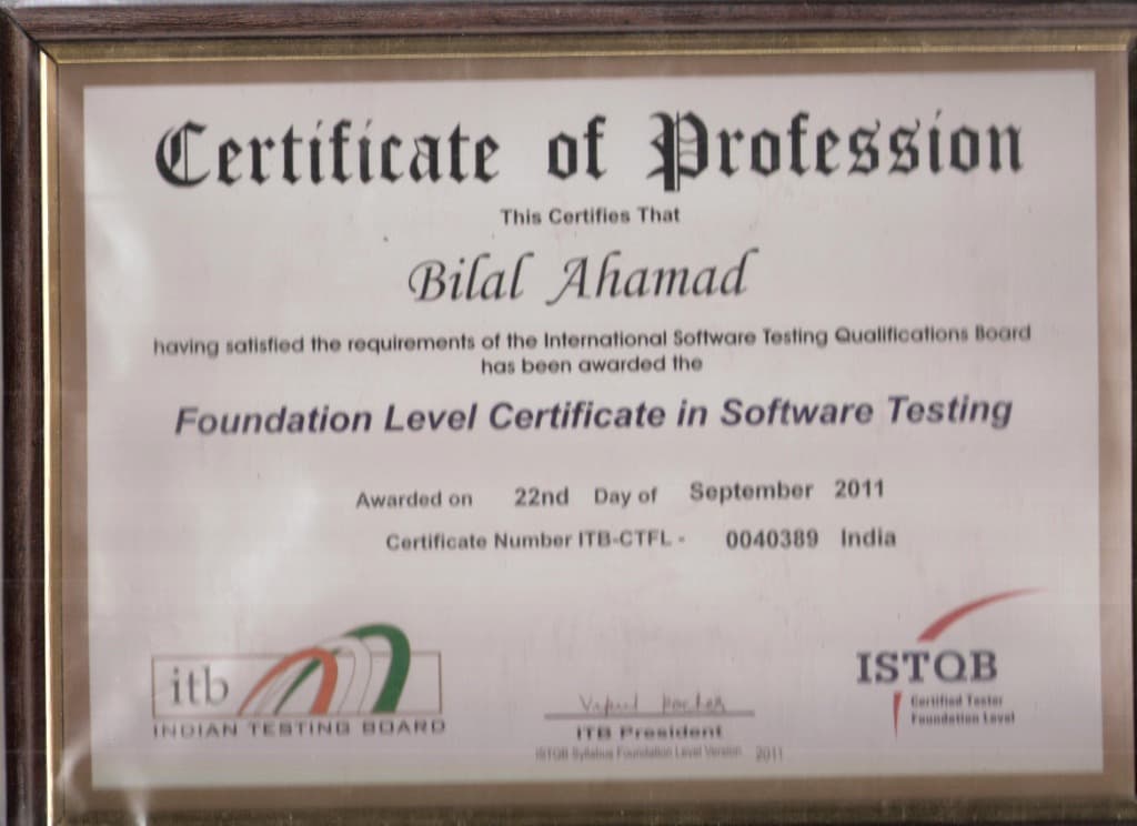 ISTQB Foundation Level